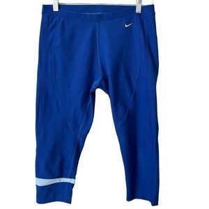 Nike Women’s Dri fit Capris Leggings Blue Size Medium